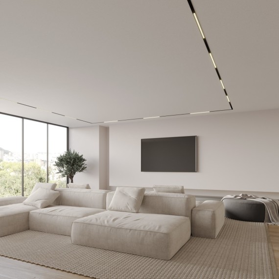 359480 Трековый светодиодный TUYA SMART светильник Novotech Flum CRI90+ 3000-6500К 960Лм 100° 12W Bluetooth Wi-Fi Алиса