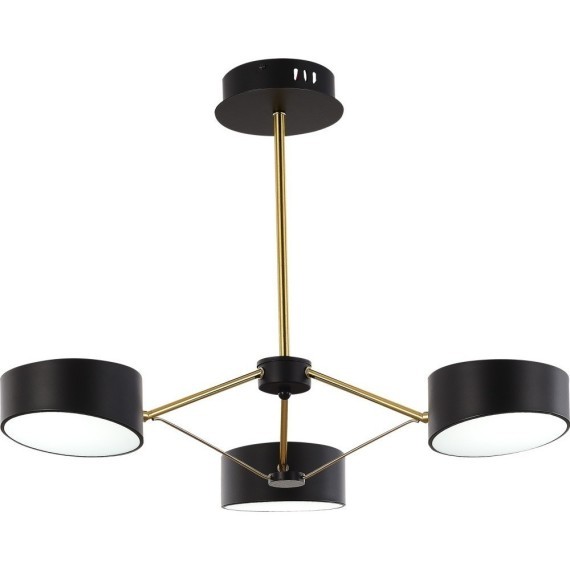 SLE6005-402-03 Светильник потолочный Черный, Золотистый/Черный LED 3*10W VALLE