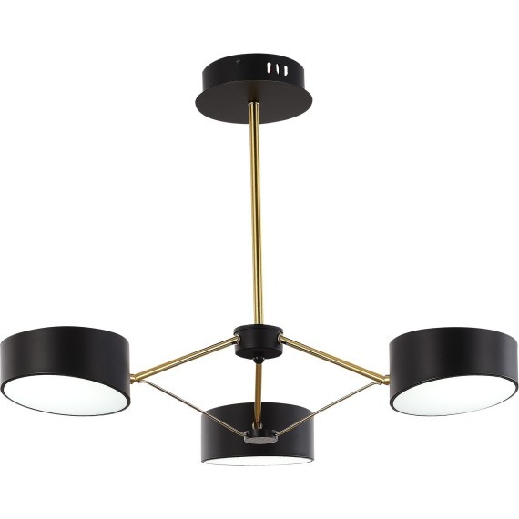 SLE6005-402-03 Светильник потолочный Черный, Золотистый/Черный LED 3*10W VALLE