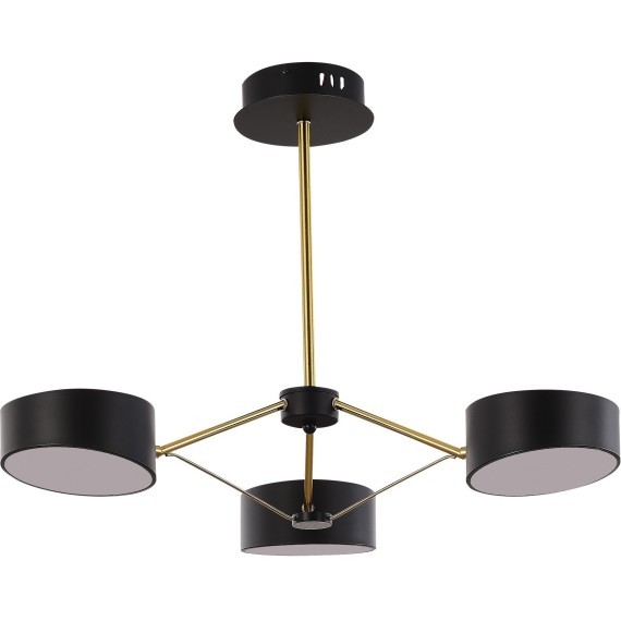 SLE6005-402-03 Светильник потолочный Черный, Золотистый/Черный LED 3*10W VALLE