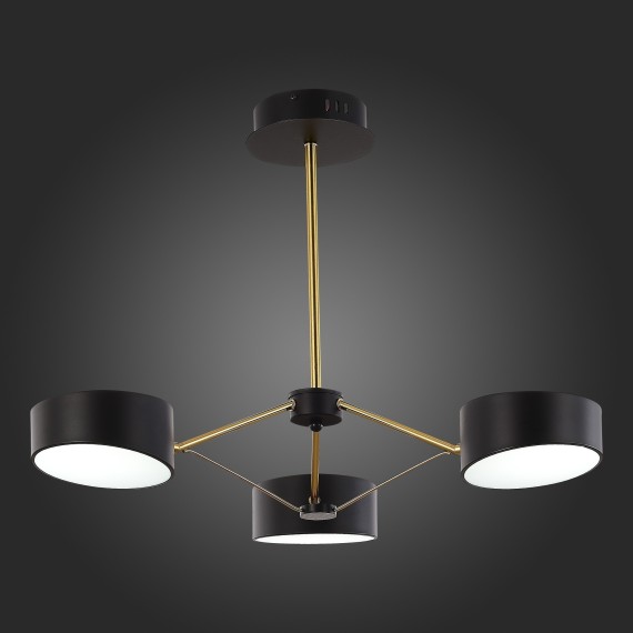 SLE6005-402-03 Светильник потолочный Черный, Золотистый/Черный LED 3*10W VALLE