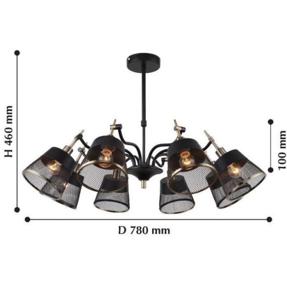 Потолочная люстра Eget 2197-8U