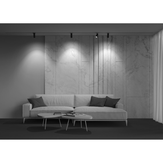 Однофазный двужильный светодиодный трековый светильник Maytoni Unity TR021-1-124K-Z-B Focus Zoom 4000К 900Лм CRI90+ 50° 12Вт