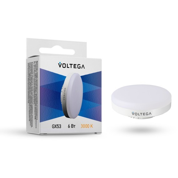 Светодиодная лампа Voltega  Simple GX53 6W 3000K 180 7235