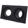 ST255.428.02 Св-к встр. Черный GU10 2*50W  IP65 L180xW90xH40 220V Без ламп Встраиваемые светильники
