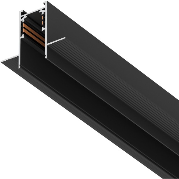 Трековый 3м шинопровод встраиваемый в ГКЛ 12.5мм (бок. заглушки и декоративный экран в комплекте) Uno Pro Lightstar 509237P