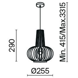 Подвесной светильник Maytoni MOD193PL-01W