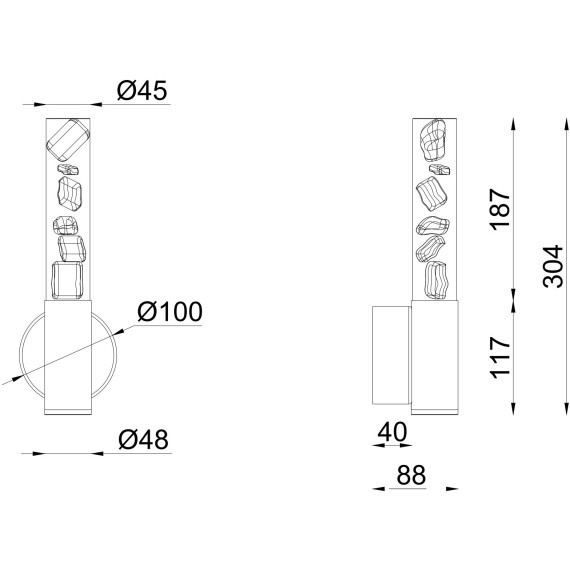 Бра Favourite 4760-1W Icecube
