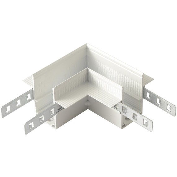 Соединитель для магнитного встраиваемого шинопровода для ГКЛ12,5 мм угловой Crystal Lux CLT 0.223 11 WH 1408/099