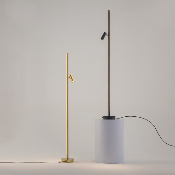 Светодиодный торшер с сенсорным диммером и поворотным плафоном 14Вт 800Лм 3000К Maytoni Thin MOD395FL-L28B3K