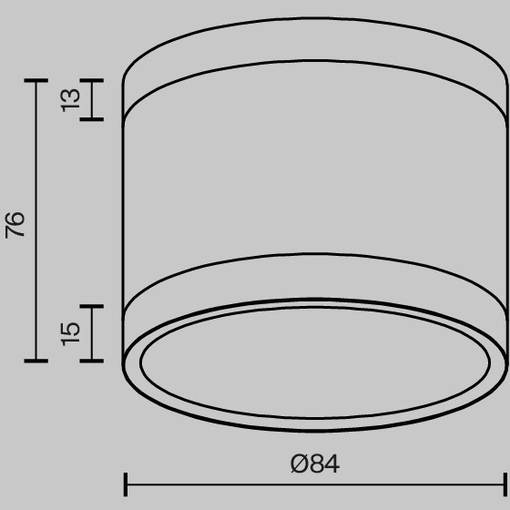 Потолочный светильник Pauline GX53 12Вт C120CL-GX53-W