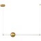 SL1222.203.01 Светильник подвесной ST-Luce Золотистый/Золотистый, Белый LED 1*18W 4000K ANGURRA