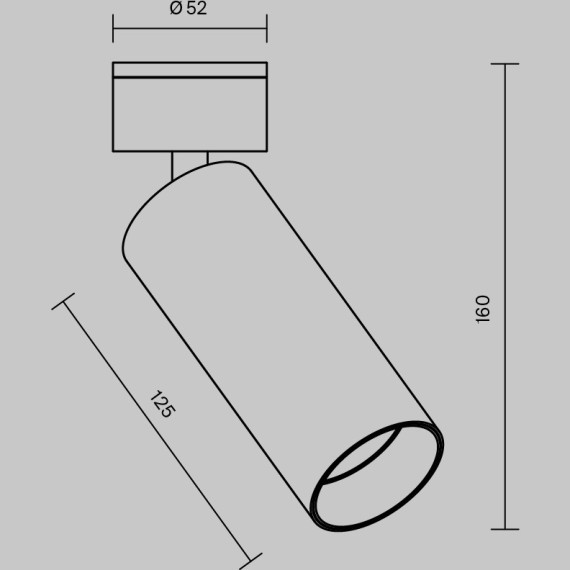 Потолочный светильник Technical C055CL-L12W4K-W-D-W