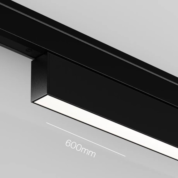 TR192-1-16W4K-B Ультратонкий трековый диммируемый по TRIAC 0/1-10V магнитный светодиодный светильник Maytoni Levity CRI90+ 4000К 720Лм 100° 16Вт