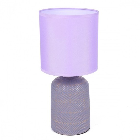 8220/1T MODERNI LN25 сиреневый, керамика/текстиль Настольная лампа Е27 1*60W 220V NIANA