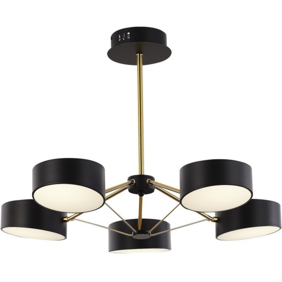 SLE6005-402-05 Светильник потолочный Черный, Золотистый/Черный LED 5*10W VALLE