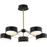 SLE6005-402-05 Светильник потолочный Черный, Золотистый/Черный LED 5*10W VALLE