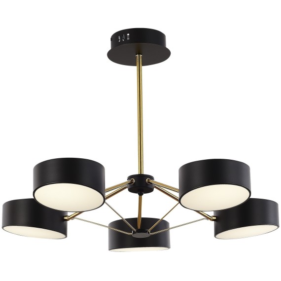 SLE6005-402-05 Светильник потолочный Черный, Золотистый/Черный LED 5*10W VALLE