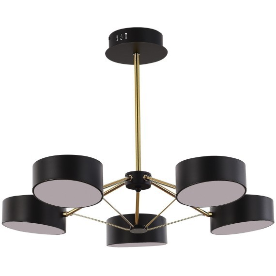 SLE6005-402-05 Светильник потолочный Черный, Золотистый/Черный LED 5*10W VALLE
