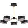 SLE6005-402-05 Светильник потолочный Черный, Золотистый/Черный LED 5*10W VALLE