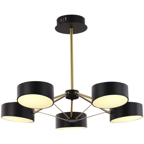 SLE6005-402-05 Светильник потолочный Черный, Золотистый/Черный LED 5*10W VALLE