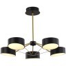 SLE6005-402-05 Светильник потолочный Черный, Золотистый/Черный LED 5*10W VALLE