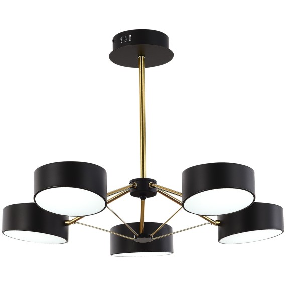 SLE6005-402-05 Светильник потолочный Черный, Золотистый/Черный LED 5*10W VALLE