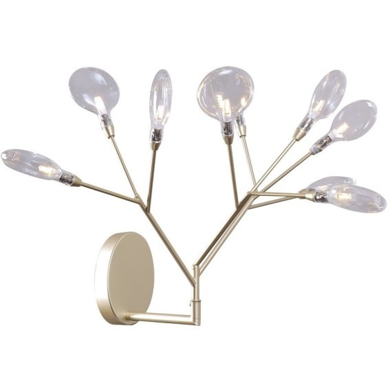 Бра Crystal Lux EVITA AP9 GOLD/TRANSPARENT