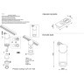 Однофазный двужильный трековый светильник Crystallux CLT 0.31 030 BL под сменную лампу GU10