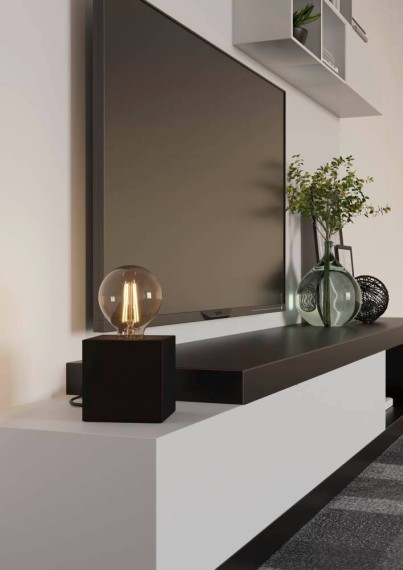 43549 Настольная лампа PRESTWICK 2, 1Х40W, E27, L100, B100, H100, сталь, темная бронза