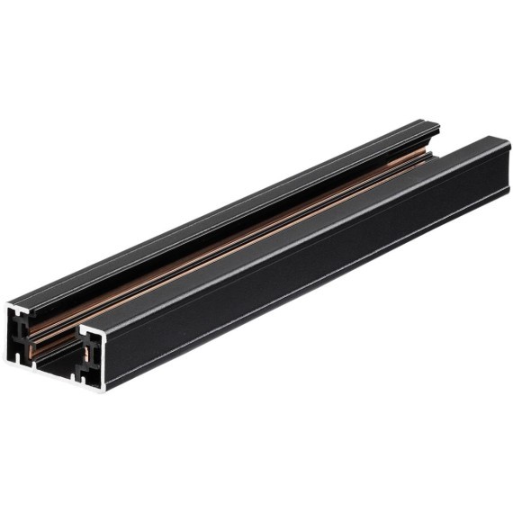 Однофазный черный трехжильный 3м шинопровод с вводом питания и заглушкой в комплекте 220V Novotech 135296 