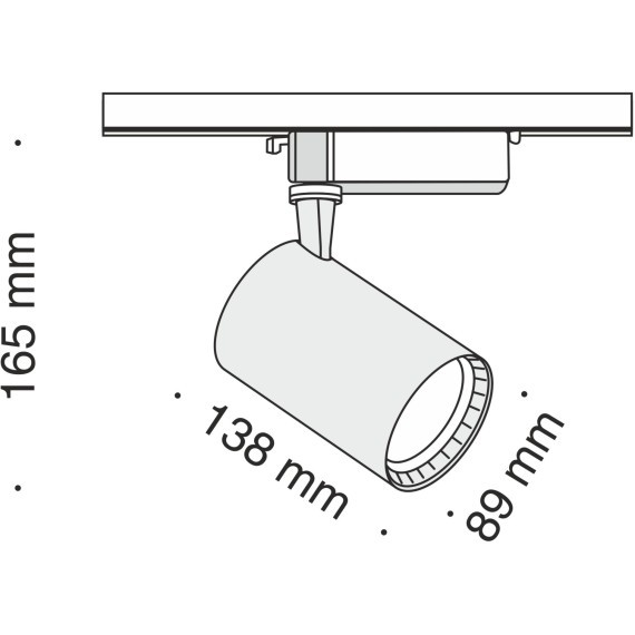 Трековый светильник Technical TR003-1-17W3K-W