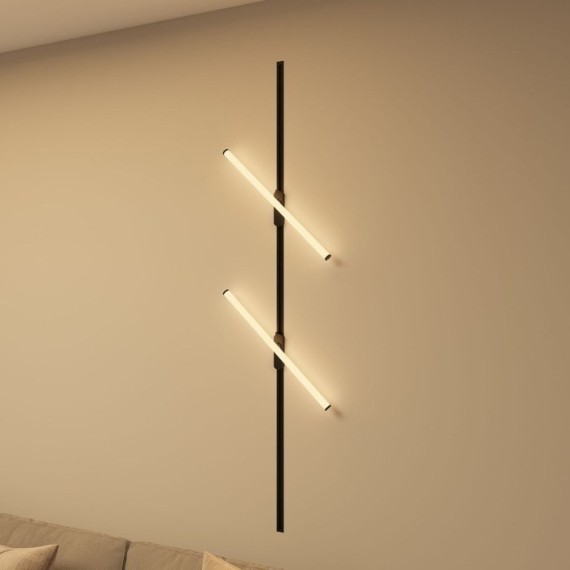 Однофазный двужильный светодиодный трековый светильник Denkirs DK6638-BK Strom 3000К 1400Лм CRI90+ 300° 15Вт