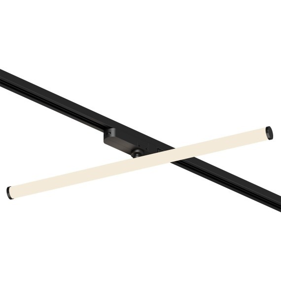 Однофазный двужильный светодиодный трековый светильник Denkirs DK6638-BK Strom 3000К 1400Лм CRI90+ 300° 15Вт