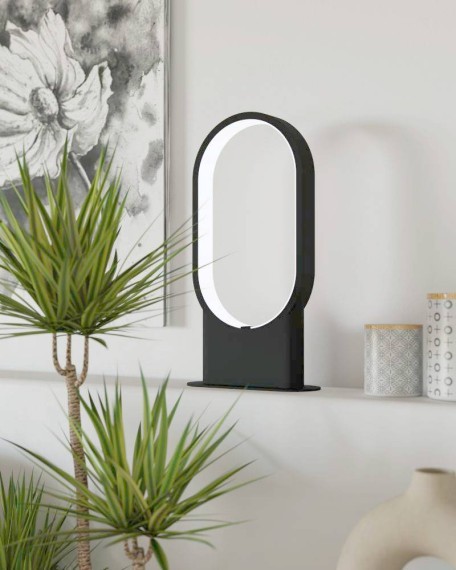 900633 Настольная лампа CODRIALES, LED 10,8W, 1500lm, L205, B80, H380, алюминий, черный/пластик, белый