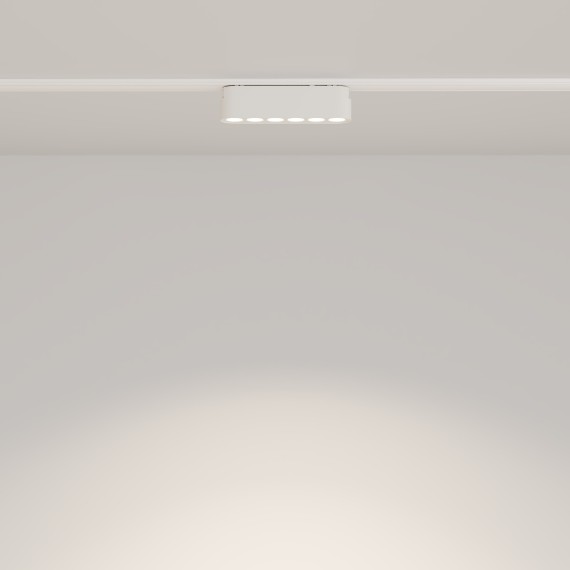 TR082-1-6W4K-M-W Трековый магнитный светодиодный светильник Maytoni Radity 48V CRI90+ 4000К 700Лм 36° 6Вт