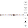 A2412008-04-3K Светодиодная лента 24В 9,6Вт/м 1000Лм/м 3000К CRI 90+ 8мм SMD2835 120шт/м 5м IP65