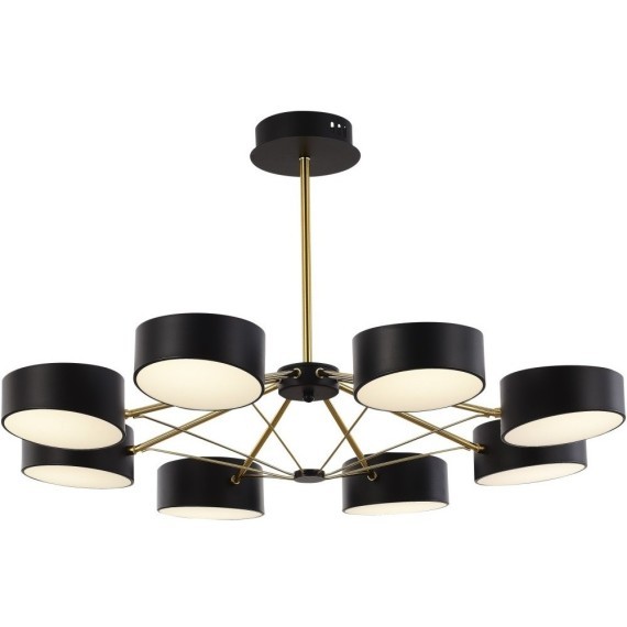 SLE6005-402-08 Светильник потолочный Черный, Золотистый/Черный LED 8*10W VALLE
