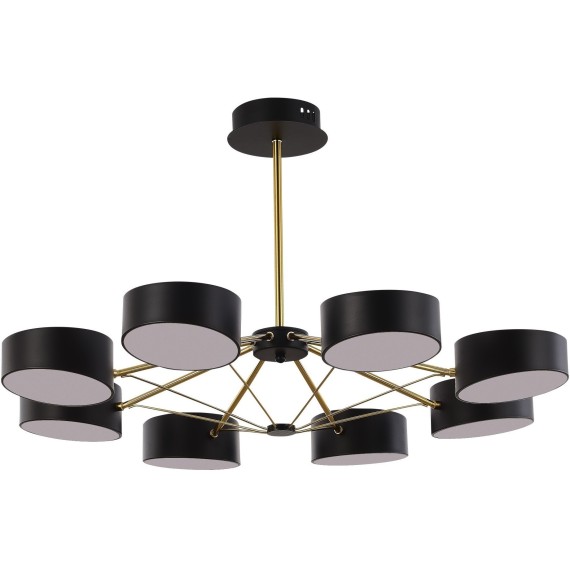 SLE6005-402-08 Светильник потолочный Черный, Золотистый/Черный LED 8*10W VALLE