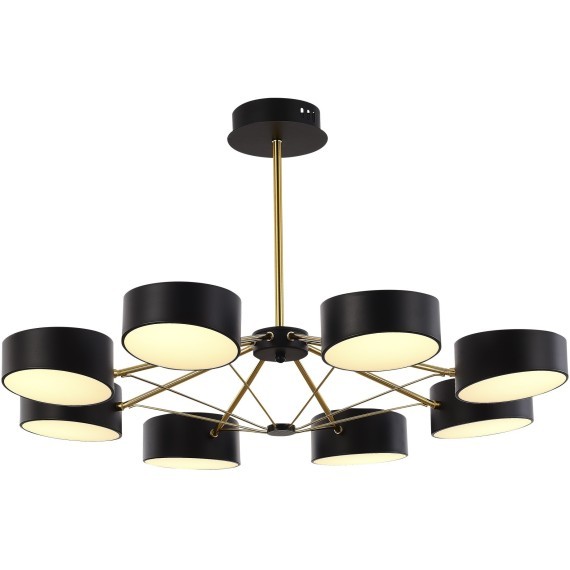 SLE6005-402-08 Светильник потолочный Черный, Золотистый/Черный LED 8*10W VALLE