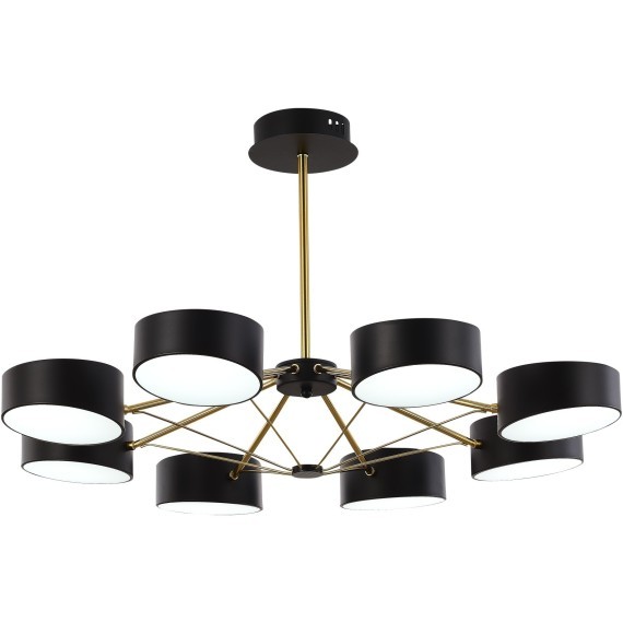 SLE6005-402-08 Светильник потолочный Черный, Золотистый/Черный LED 8*10W VALLE