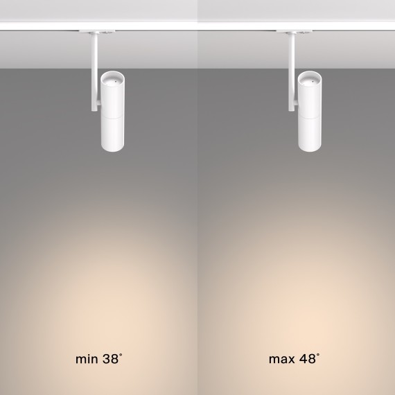 Однофазный двужильный трековый светильник Maytoni Unity TR005-1-GU10-W Elti под сменную лампу GU10