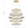SL1622.313.05 Люстра подвесная ST-Luce Латунь/Прозрачный LED 1*285W 4000K TIVOLI