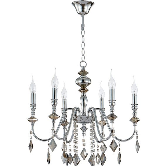 Люстра Crystal Lux MERCEDES SP6 CHROME/SMOKE