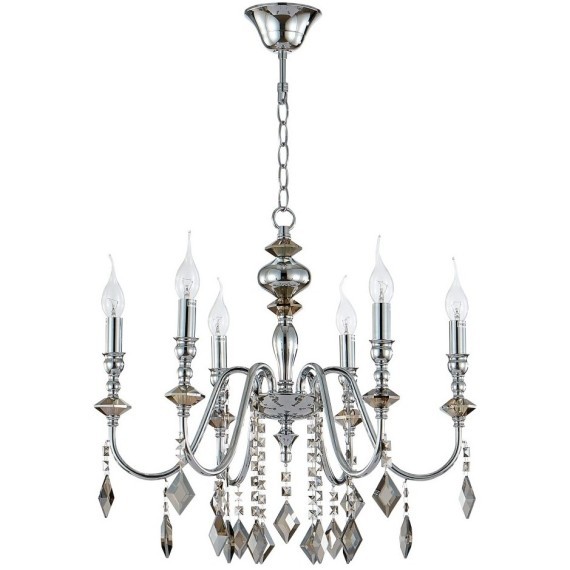 Люстра Crystal Lux MERCEDES SP6 CHROME/SMOKE