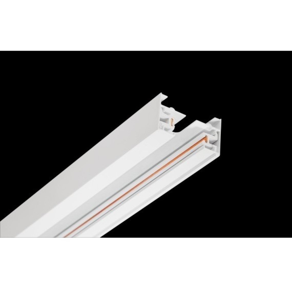 1м белый однофазный двужильный накладной шинопровод Crystal Lux CLT 0.11 01 L1000 WH