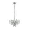 39626 EGLO CALMEILLES 1 Подвесная люстра с 10 лампами E14, 250Вт, хрусталь, хромированный, модерн
