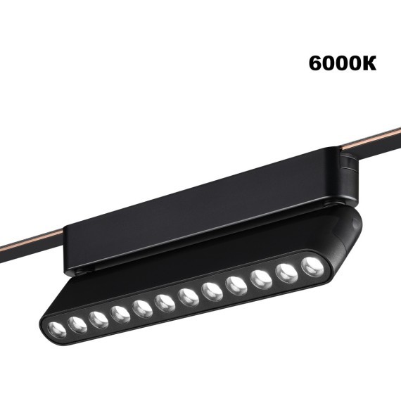 359465 Трековый ременный светодиодный SMART светильник c доп. механическим перекл. цветности Novotech EASY CRI90+ 3000-6000К 440Лм 28° 12W TUYA, Алиса, Wi-Fi