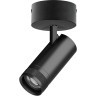 Черный накладной светильник с изм. углом и цветностью 20Вт 1400Лм CRI90 20-55° 2700-4200-6000К Canno Pro Lightstar C4207SO