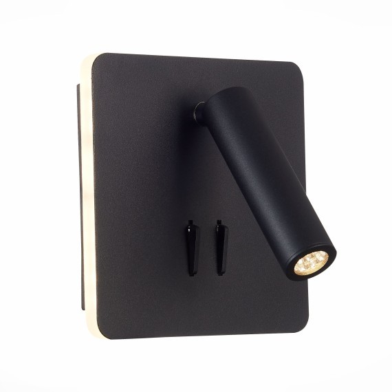 SL1586.431.01 Светильник настенный Черный LED 1*9W 3000K 624Lm Ra80  IP20 L-xW140xH140 170-240V Настенные светильники